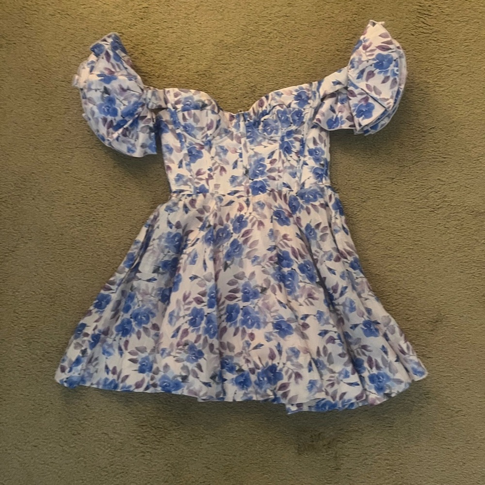 Bardot Blue and White Mini     Size Small but fits like XS 💙